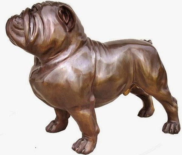 Bulldog Bronze Large Scale Sculpture School or Team Mascot